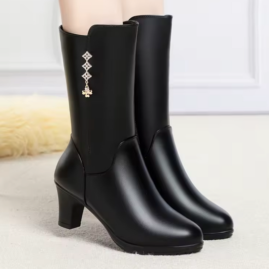Damenstiefel aus Leder