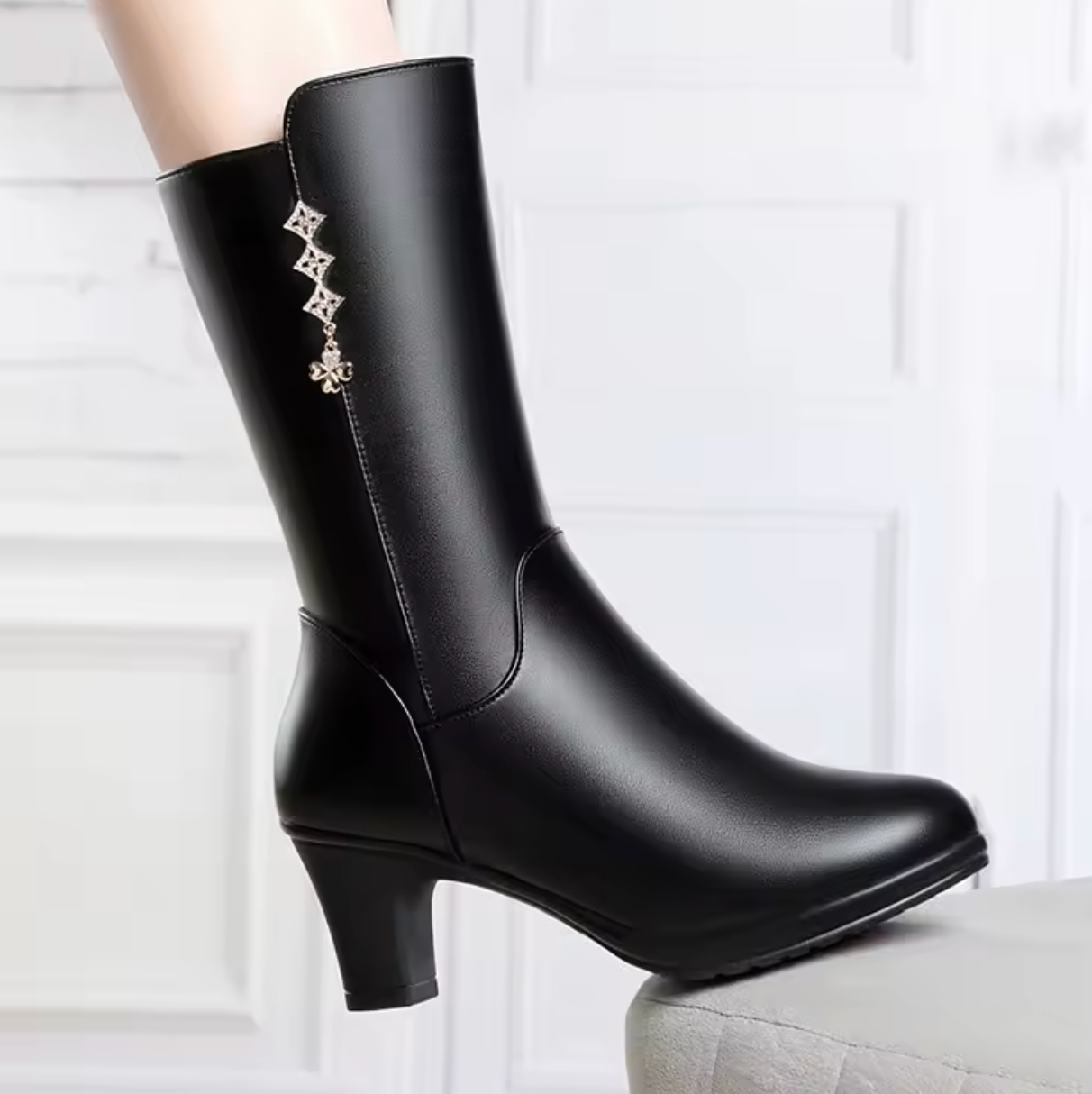 Damenstiefel aus Leder